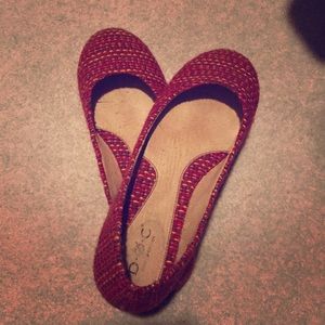 BOC by Born RED TWEAD flats